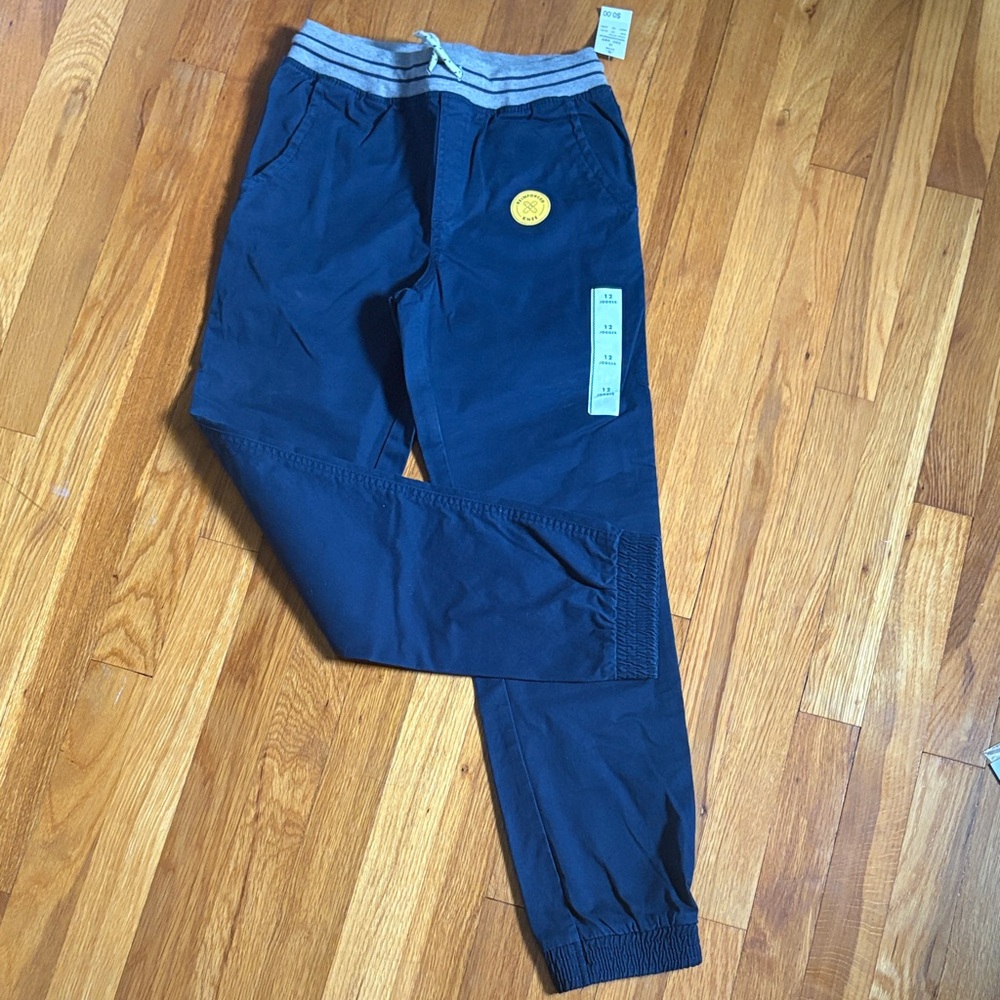 Cat & Jack Navy Joggers- size boys 12
